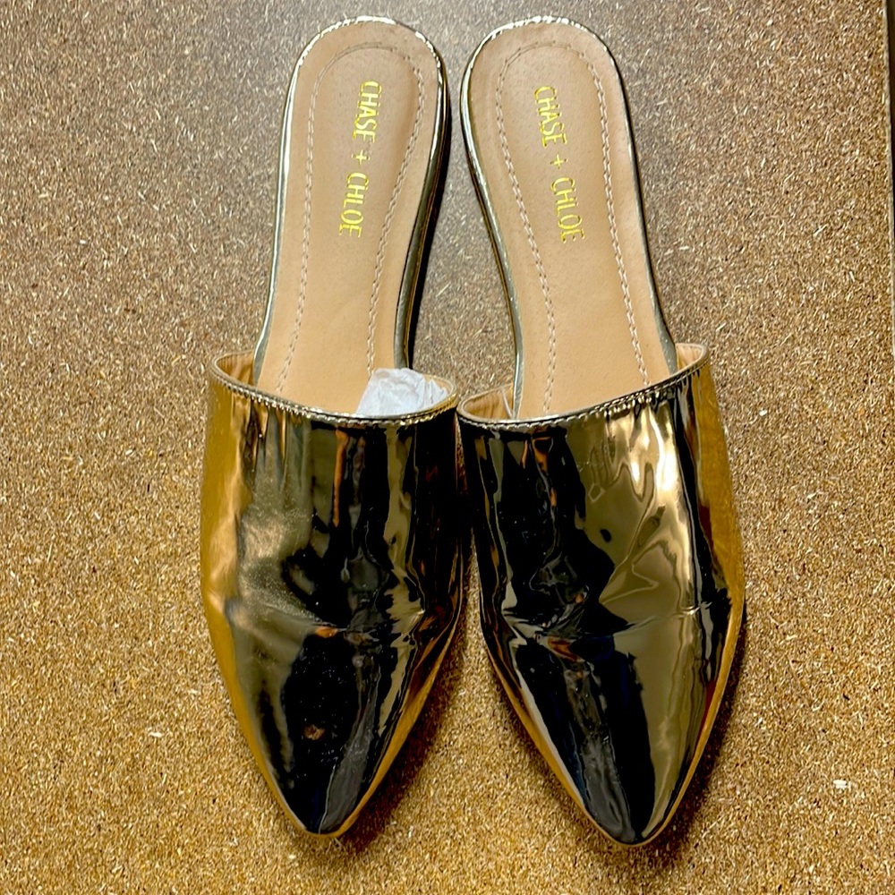 Flat slide-in shoes. Barely used.